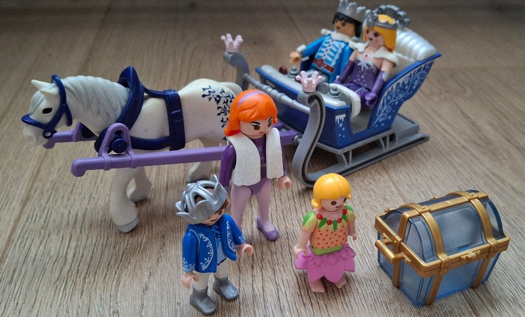 PLAYMOBIL De wagen van de sneeuwkoningin, Complete set, Ophalen of Verzenden, Zo goed als nieuw, Princess
