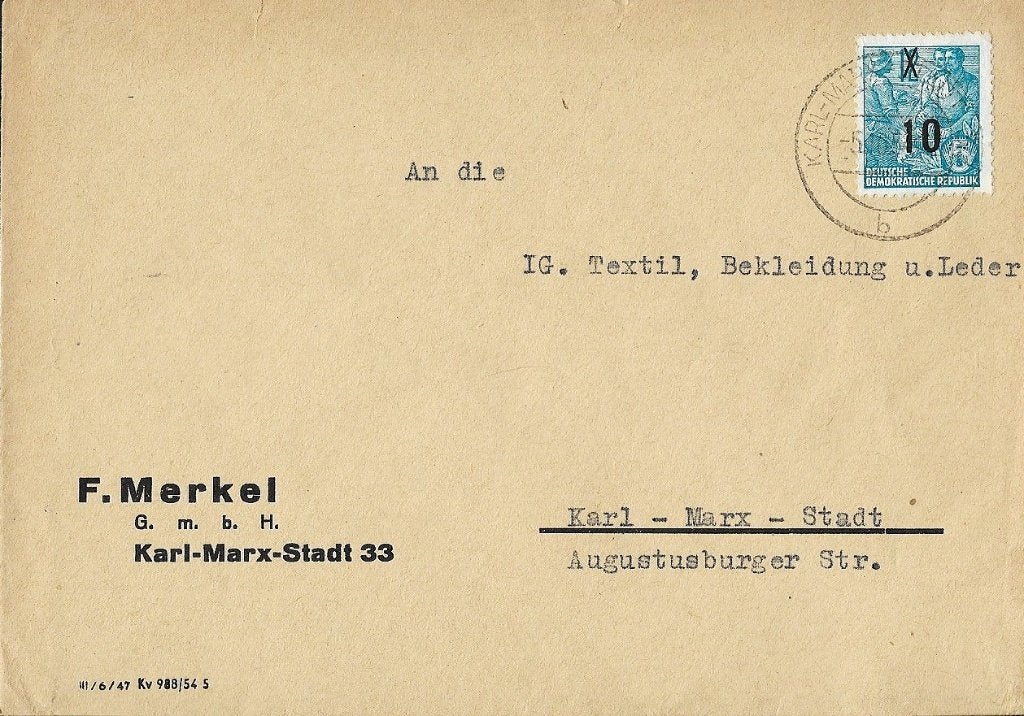 1954 - DDR - Cover Vijfjarenplan [III][Michel 437IgXI], Postzegels en Munten, Postzegels | Europa | Duitsland, Verzenden, DDR