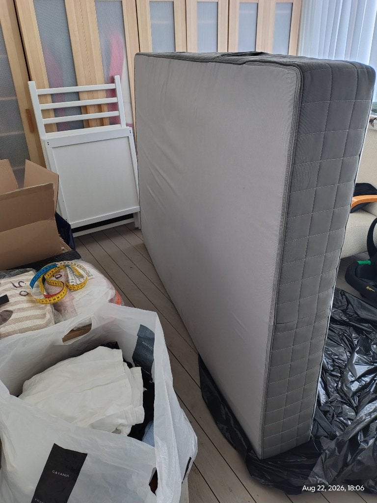 Hovag Ikea matras 160x200 - verwisselbare hoes, Ophalen, Gebruikt, Tweepersoons, Matras