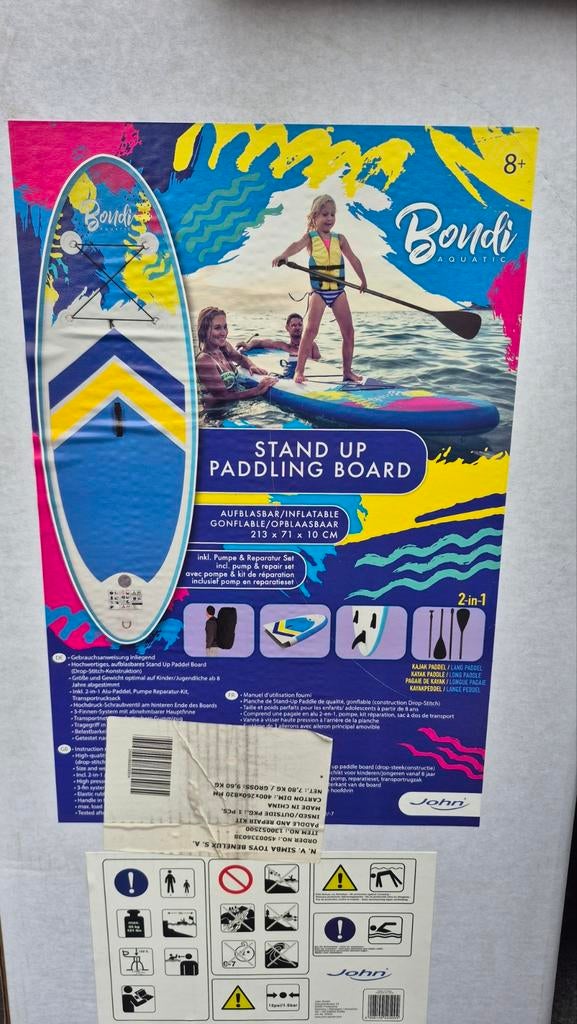 Bondi Aquatic opblaasbaar Stand Up Paddling (SUP) board, Ophalen