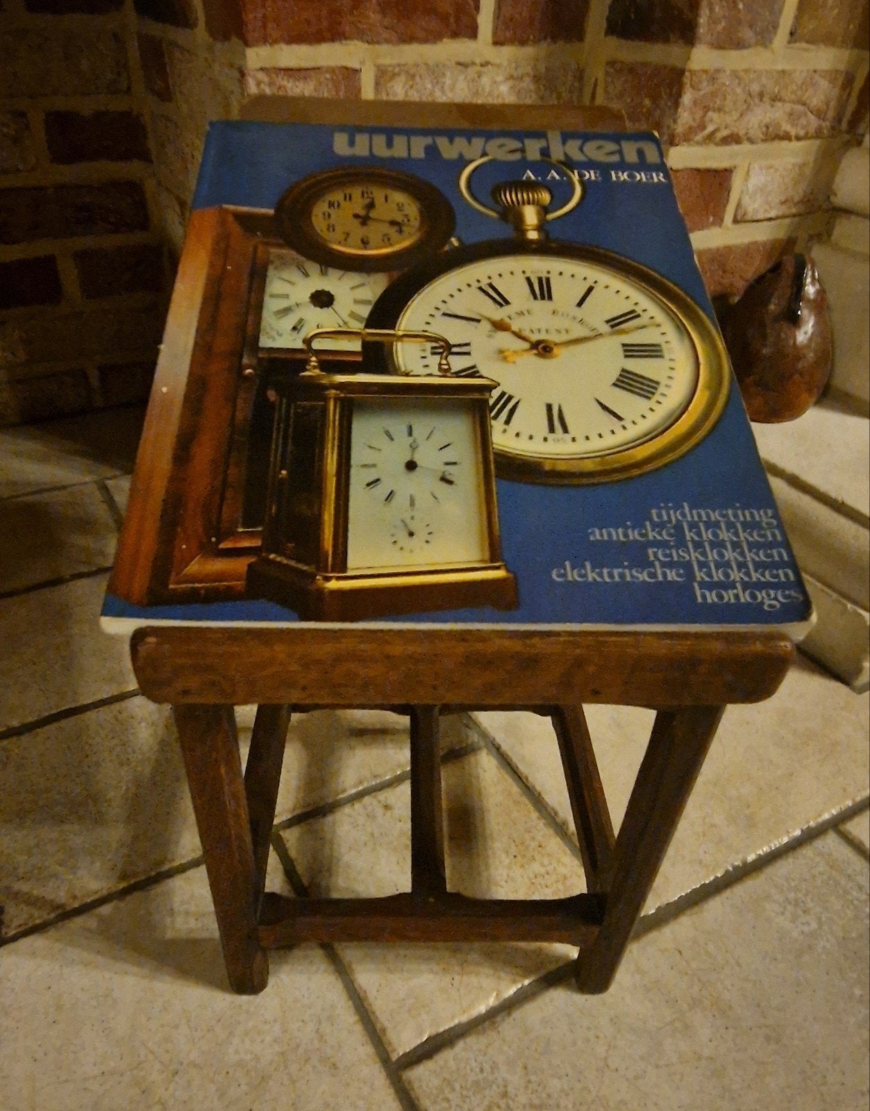 Vintage houten tafeltje, Ophalen of Verzenden