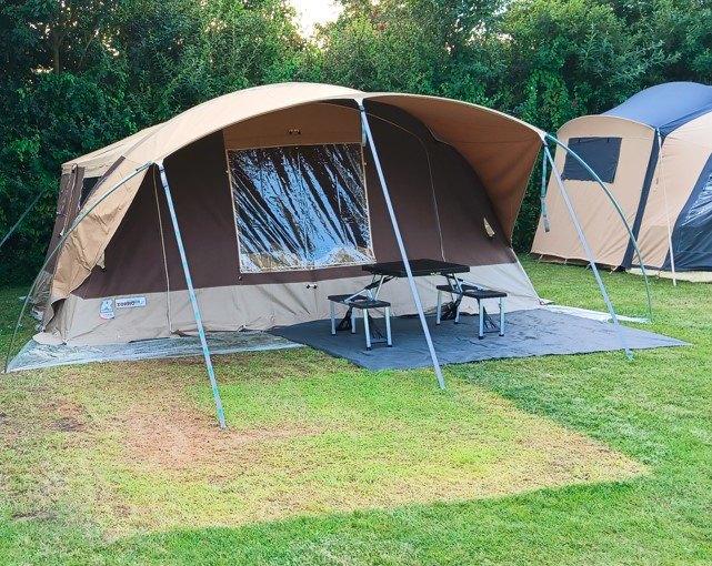 Bijna nieuw: vouwwagen/ campingcar Livorno Raclet, Jusqu'à 4, Présent, Beige, Raclet