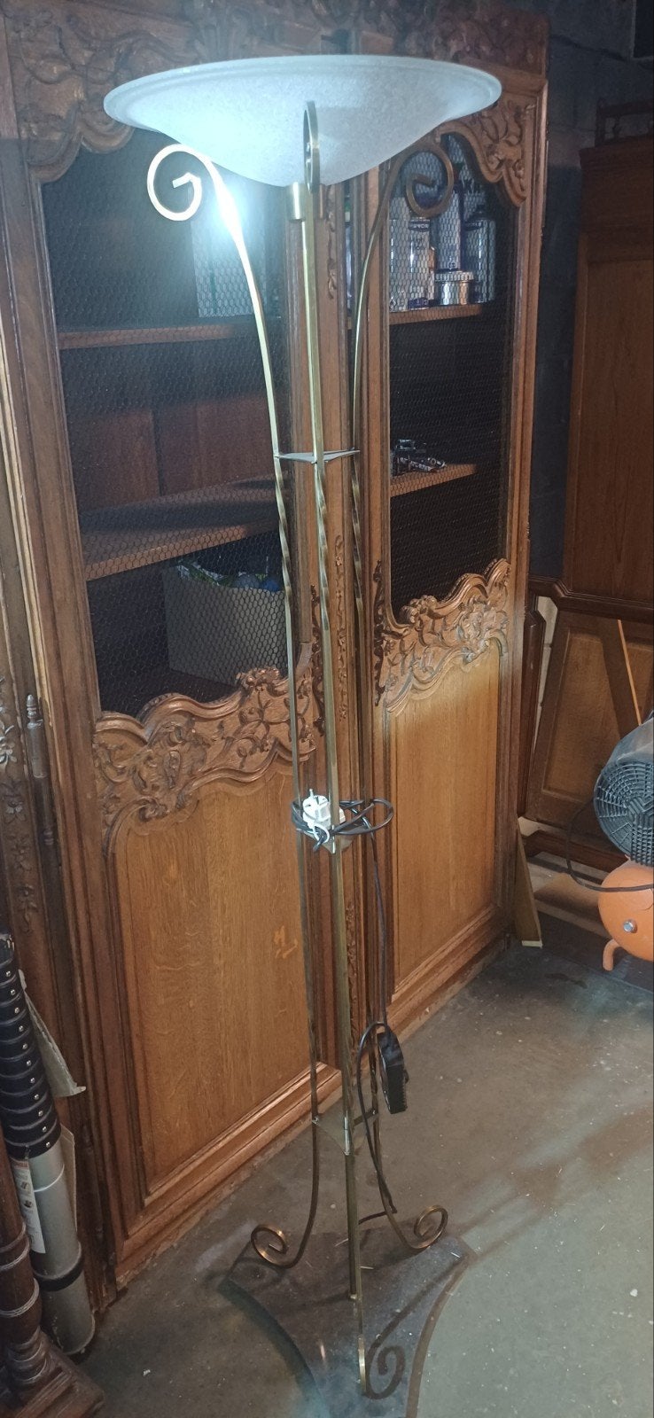 smeedijzeren staande lamp met dimmer SPOTPRIJSJE, Ophalen