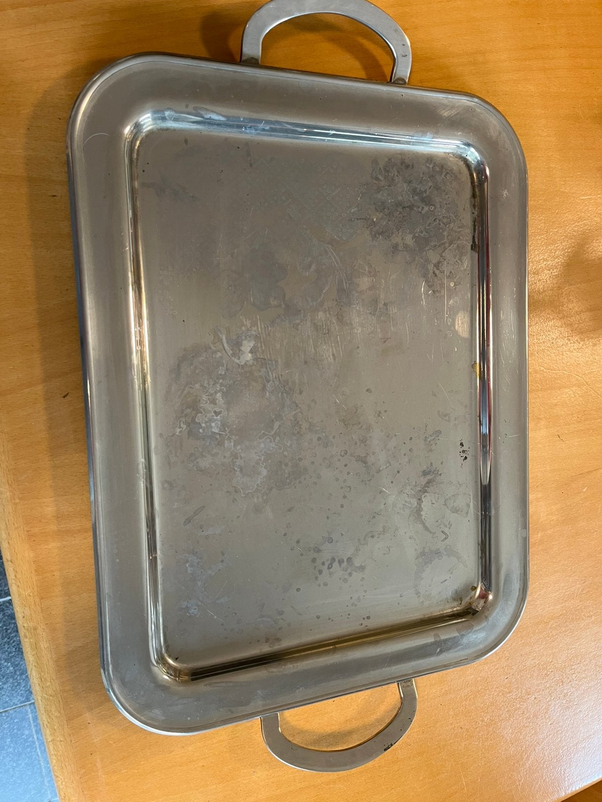 Dienschotel, Ophalen, Gebruikt, Afgeronde hoeken, Dienblad