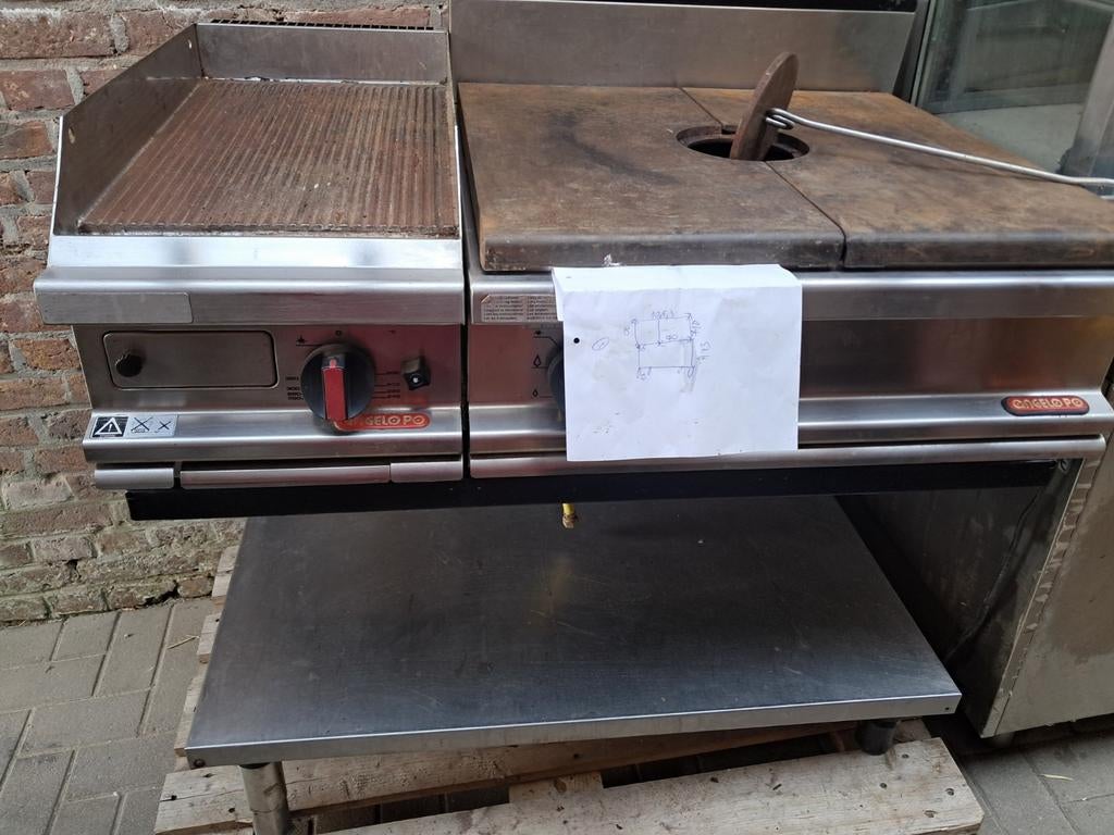 Kook vuur en grill Angelo Po, Ophalen