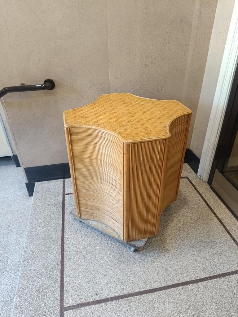 Socle table bambou vintage roy Robinson