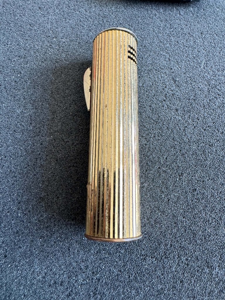 Briquet vintage Sarome doré, Collections, Enlèvement ou Envoi, Utilisé, Briquet