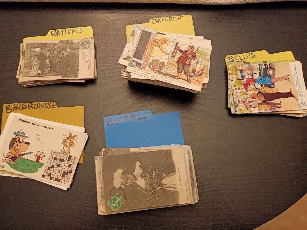 +/- 250 fantasie, Verzamelen, Postkaarten | Themakaarten, Ophalen of Verzenden