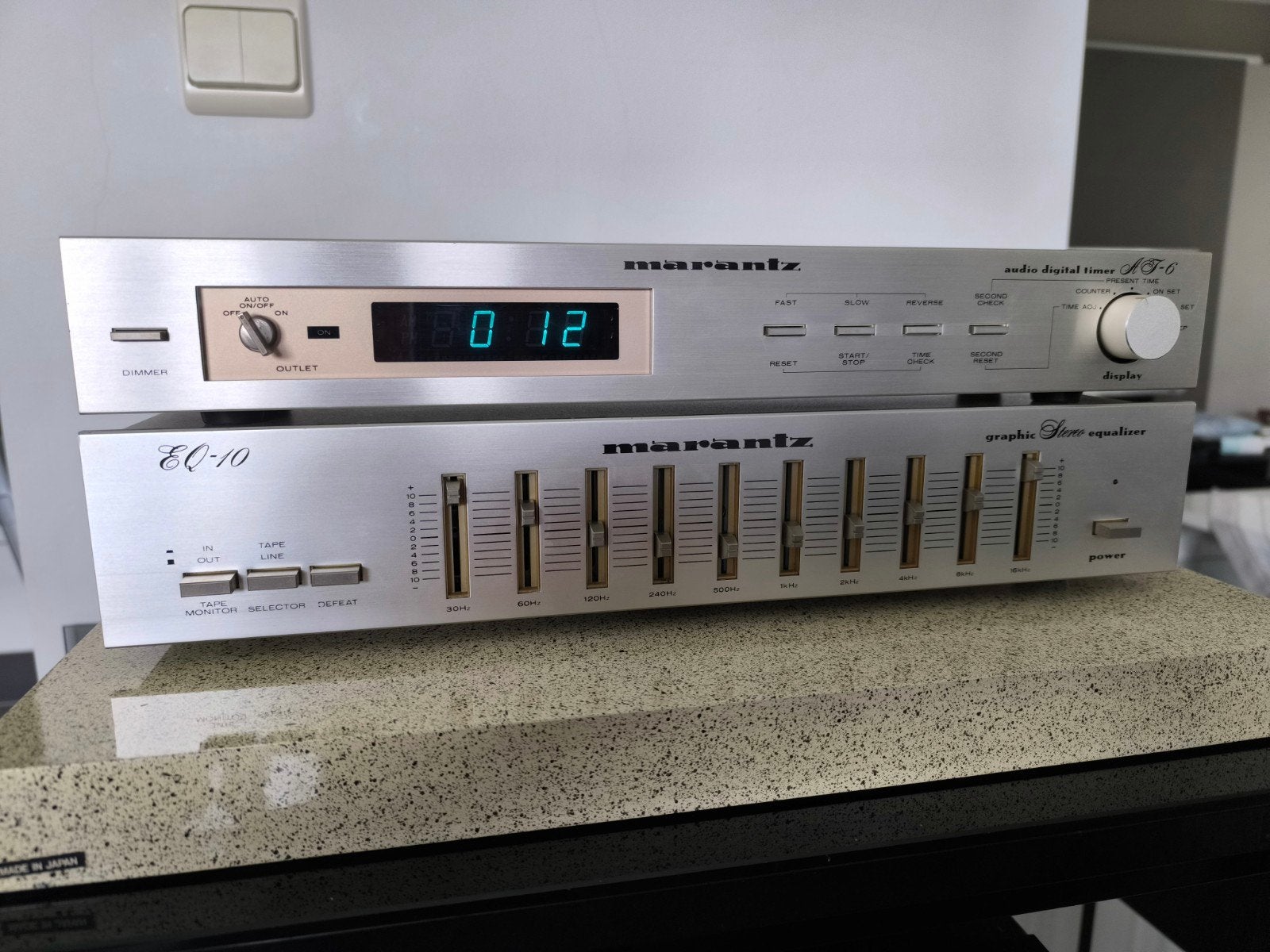 MARANTZ model EQ10 - AT6 - Equalizer and Timer, TV, Hi-fi & Vidéo, Convertisseurs, Comme neuf, Enlèvement