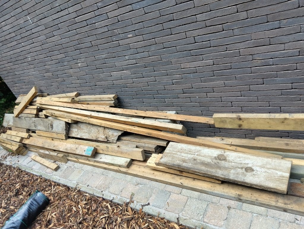 Hout, Ophalen, Gebruikt, 25 tot 50 mm, Overige typen