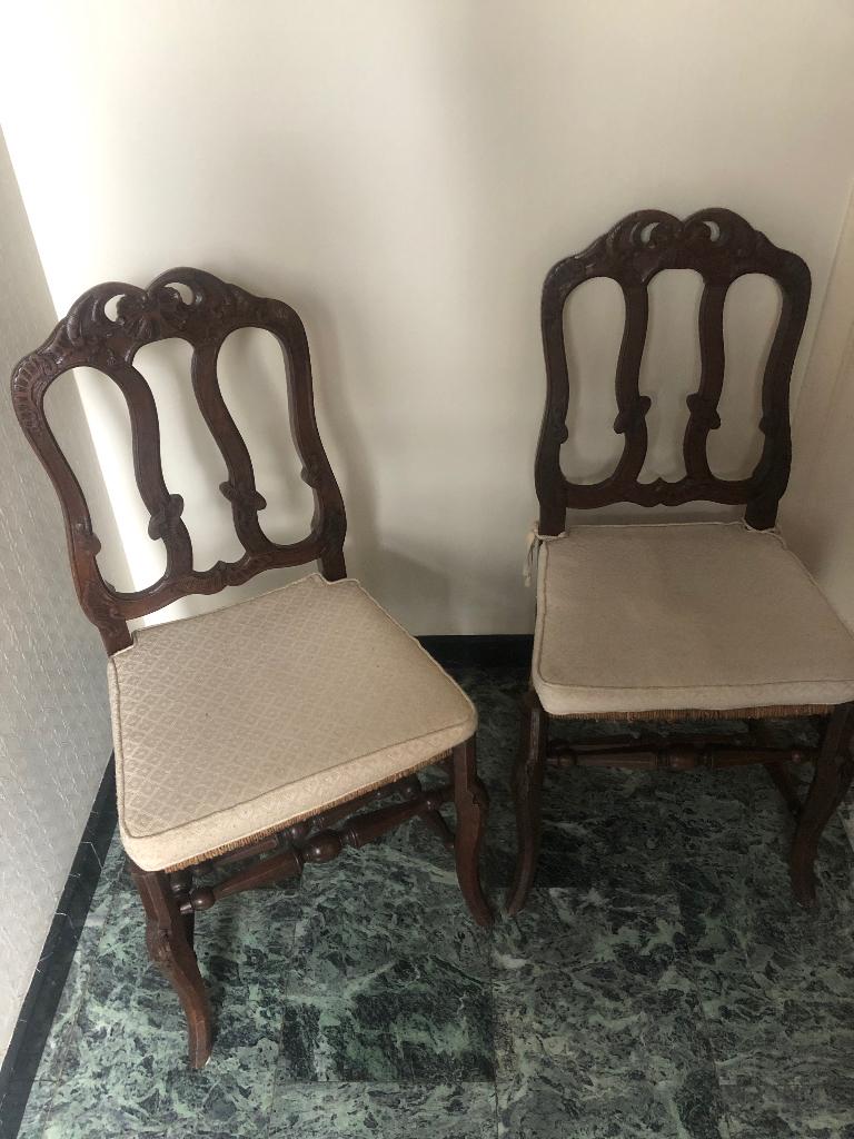 Stoelen, Ophalen, Gebruikt, Twee, Bruin