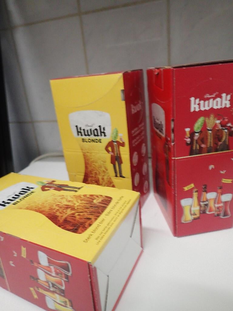 KWAK 3 glazen nieuw model, Ophalen, Nieuw, Bierglas