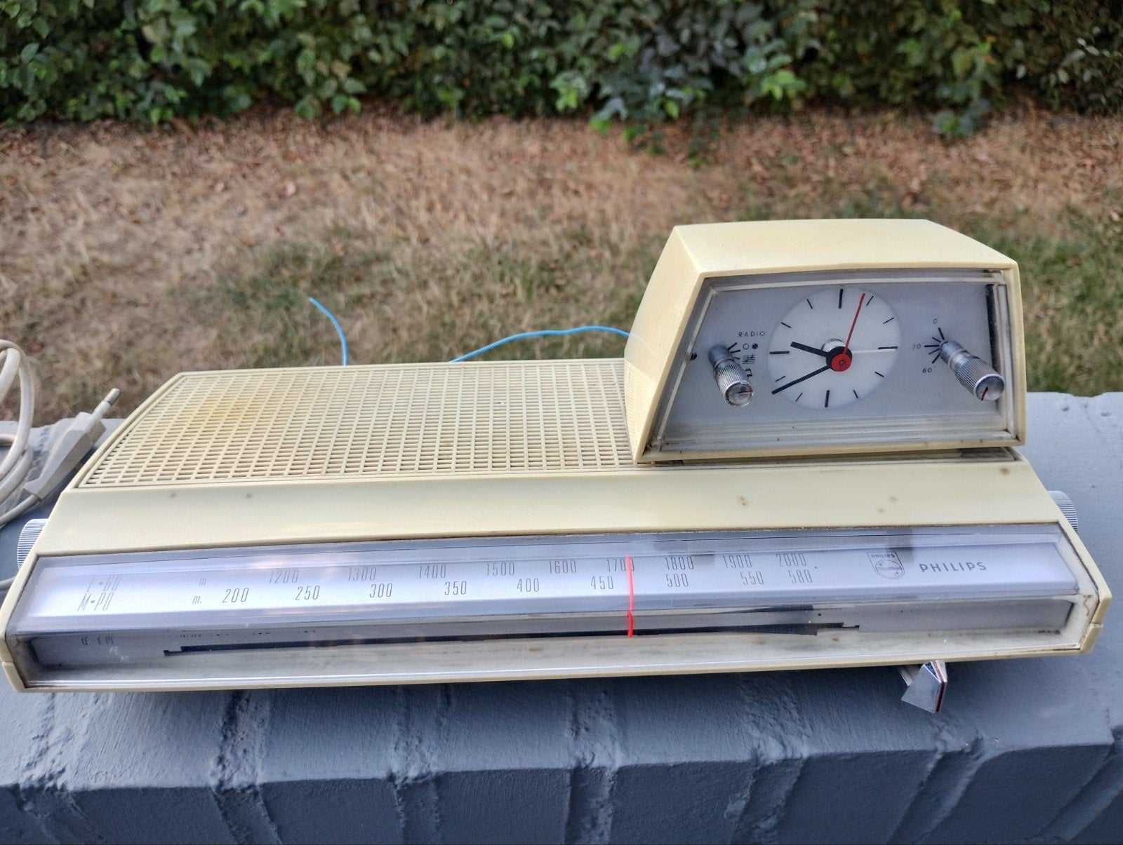 vintage wekkerradio Philips 22RS274 space age design, Elektronische apparatuur, Zonnebanken en Gezichtsbruiners, Ophalen of Verzenden