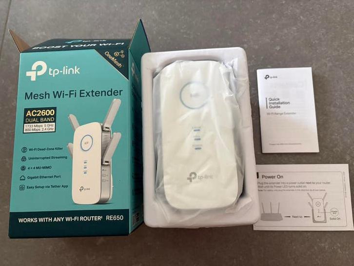 TP-Link RE650 Mesh Wifi Extender (AC2600 Dual Band) NIEUW, Ophalen, Nieuw