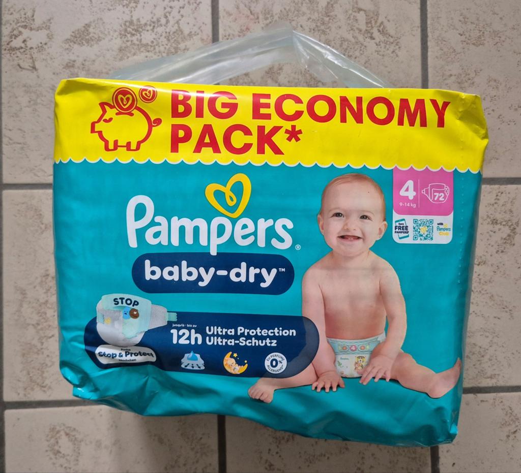 Pampers Baby-Dry Maat 4 (72), Enlèvement