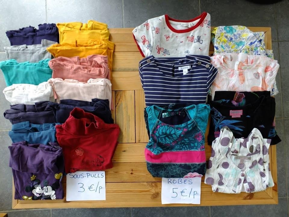 Vêtements enfants / filles à la pièce, taille 5 ans - 110 cm, Enlèvement ou Envoi, Utilisé, Fille