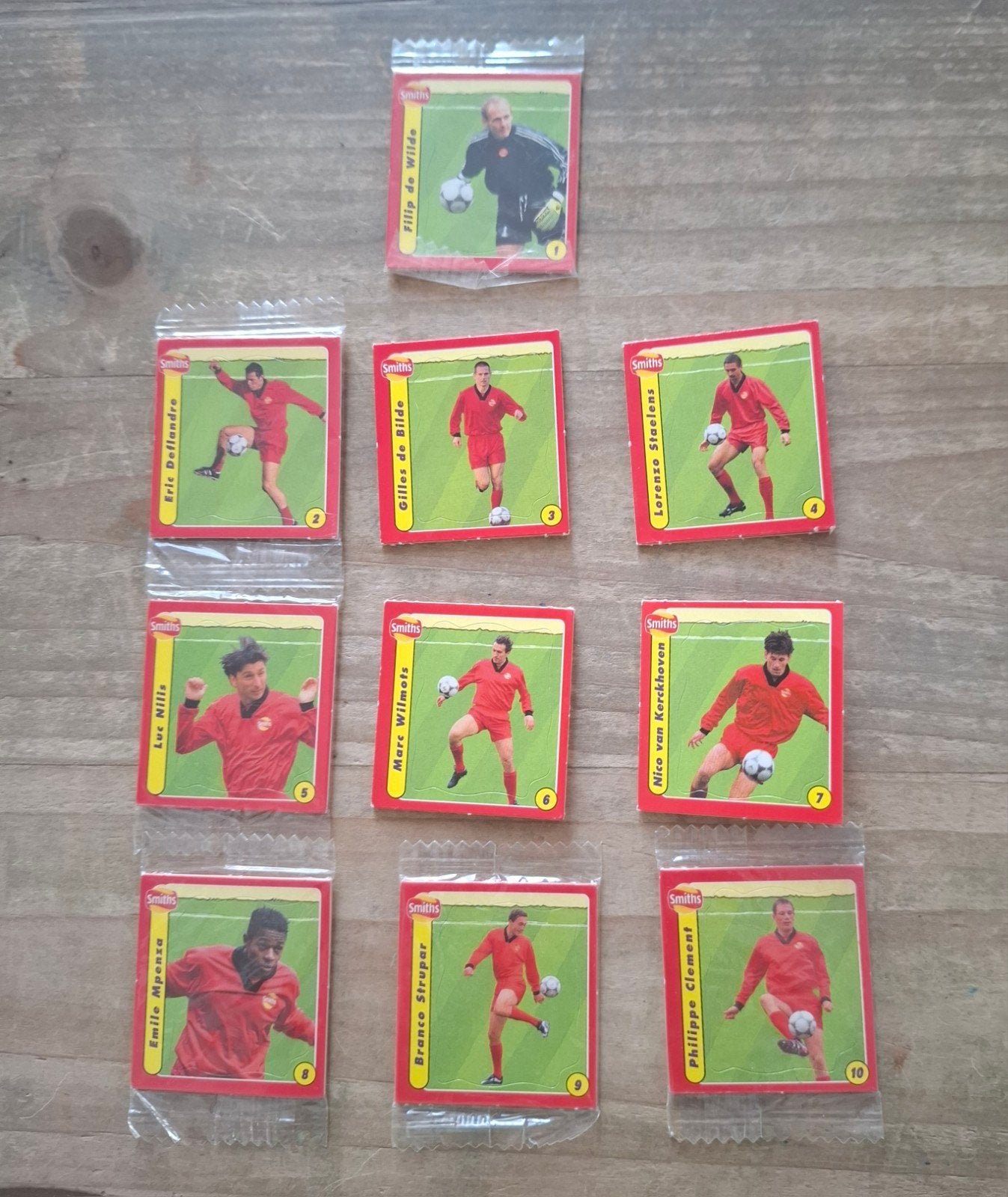 Genre Panini 10 images diables rouges smiths lot complet, Collections, Enlèvement ou Envoi