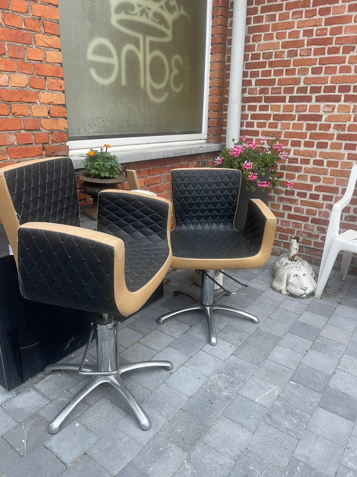 Kappersstoel met pomp, Huis en Inrichting, Stoelen, Ophalen