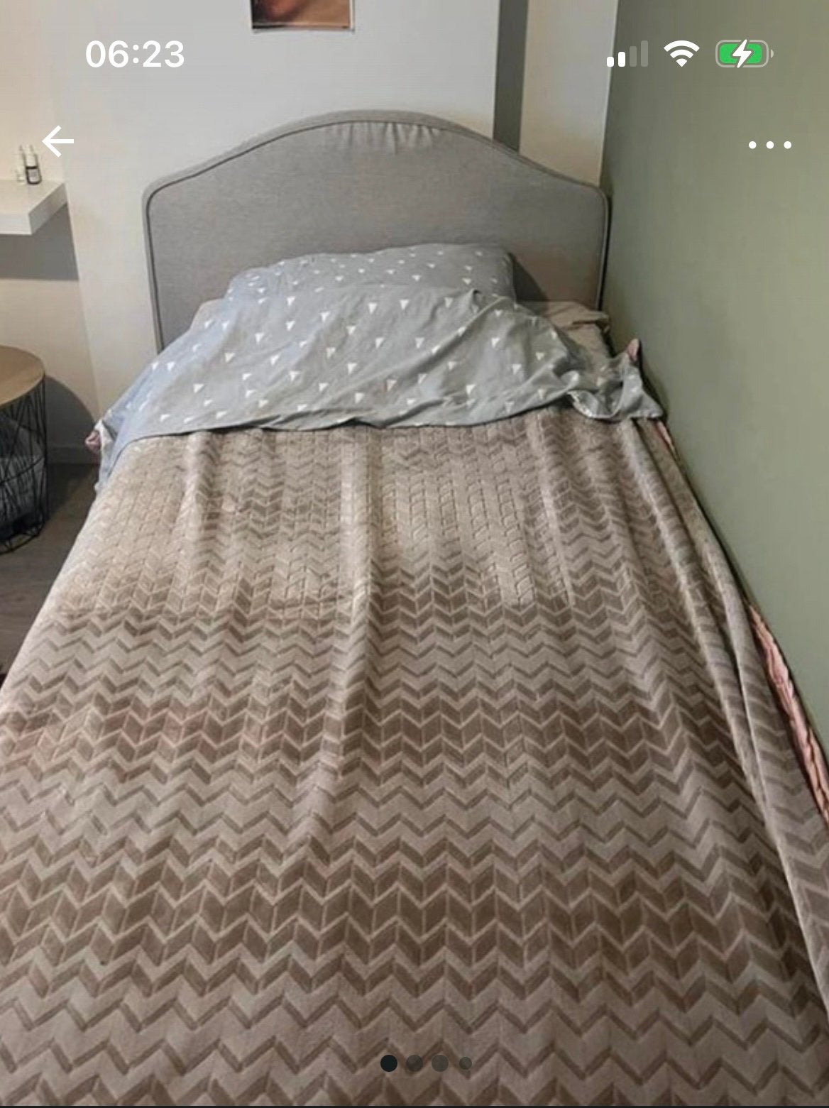 Bed IKEA, Enlèvement, Comme neuf, Beige