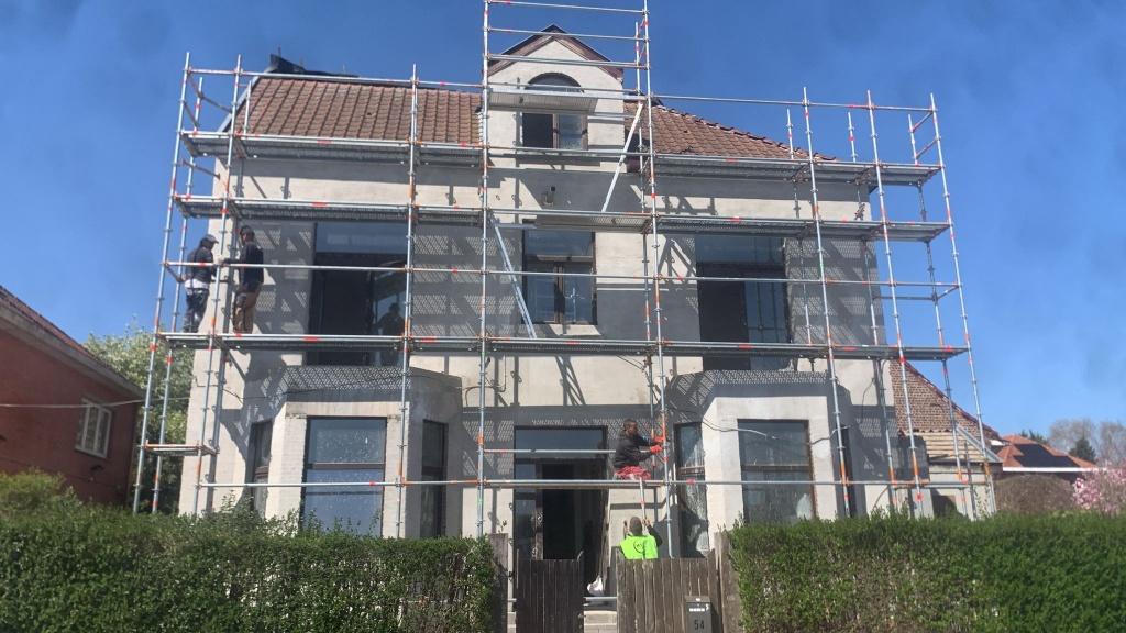 Professionele stelling huren 1.5€/m², Ophalen