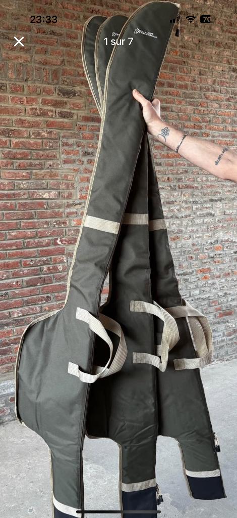 3 Fourreaux de Cannes à carpes 13ft, Enlèvement, Neuf, Coffre ou Sac