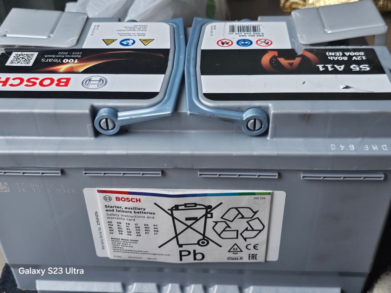 Batterie bosh, Autos : Pièces & Accessoires, Enlèvement ou Envoi