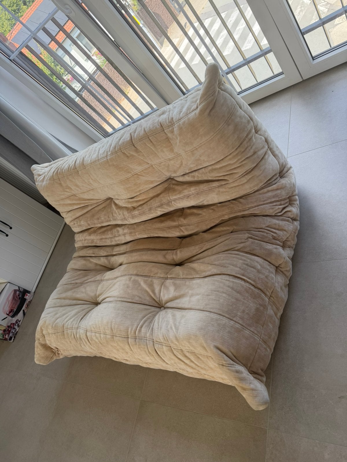 Ensemble Togo Ligne Roset 2 + 3 places – Vintage – Beige, Huis en Inrichting, Zetels | Zetels en Chaises Longues, Ophalen, Zo goed als nieuw