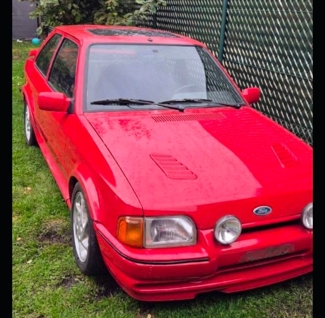 ford escort rs turbo  1.6 '88, Auto's, Voorwielaandrijving, Stof, 1600 cc, 96 kW