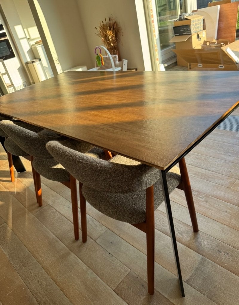 Prachtige uitschuifbare eettafel – 6 tot 12 personen, Huis en Inrichting, Tafels | Eettafels, Zo goed als nieuw, 100 tot 150 cm