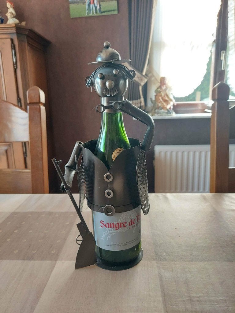 Wijnfles houder, 2 verschillende modellen. 5 euro per stuk., Verzamelen, Wijnen, Ophalen, Zo goed als nieuw