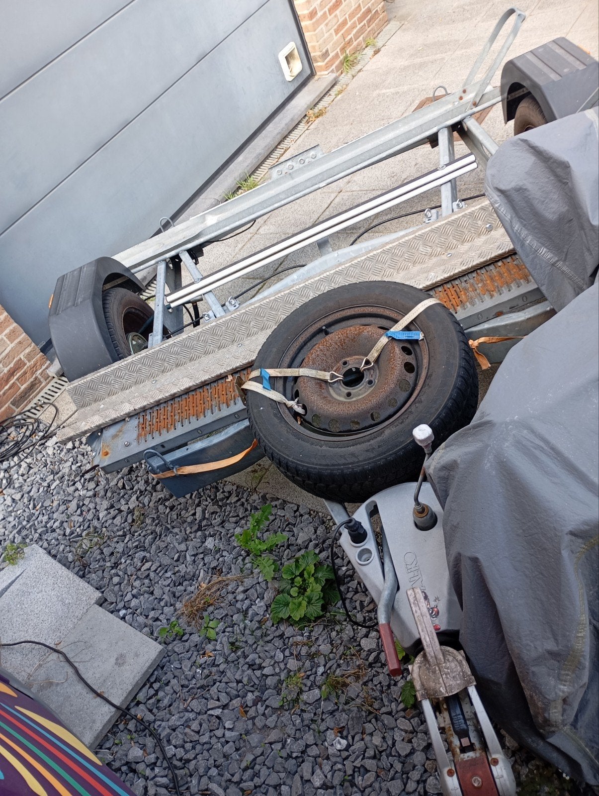 remorque 2 motos transversales, Autos : Divers, Enlèvement, Utilisé