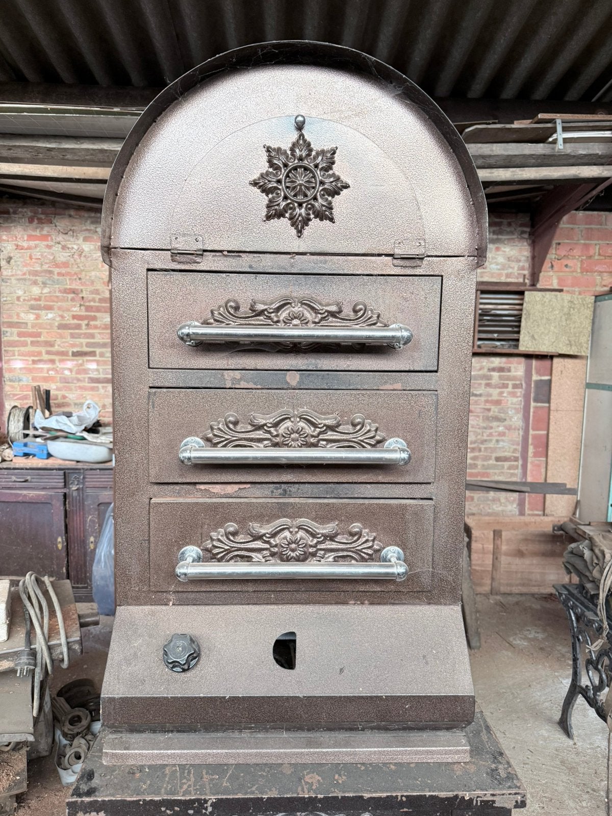 Turkse pizza oven op gas, Tuin en Terras, Ophalen, Gebruikt