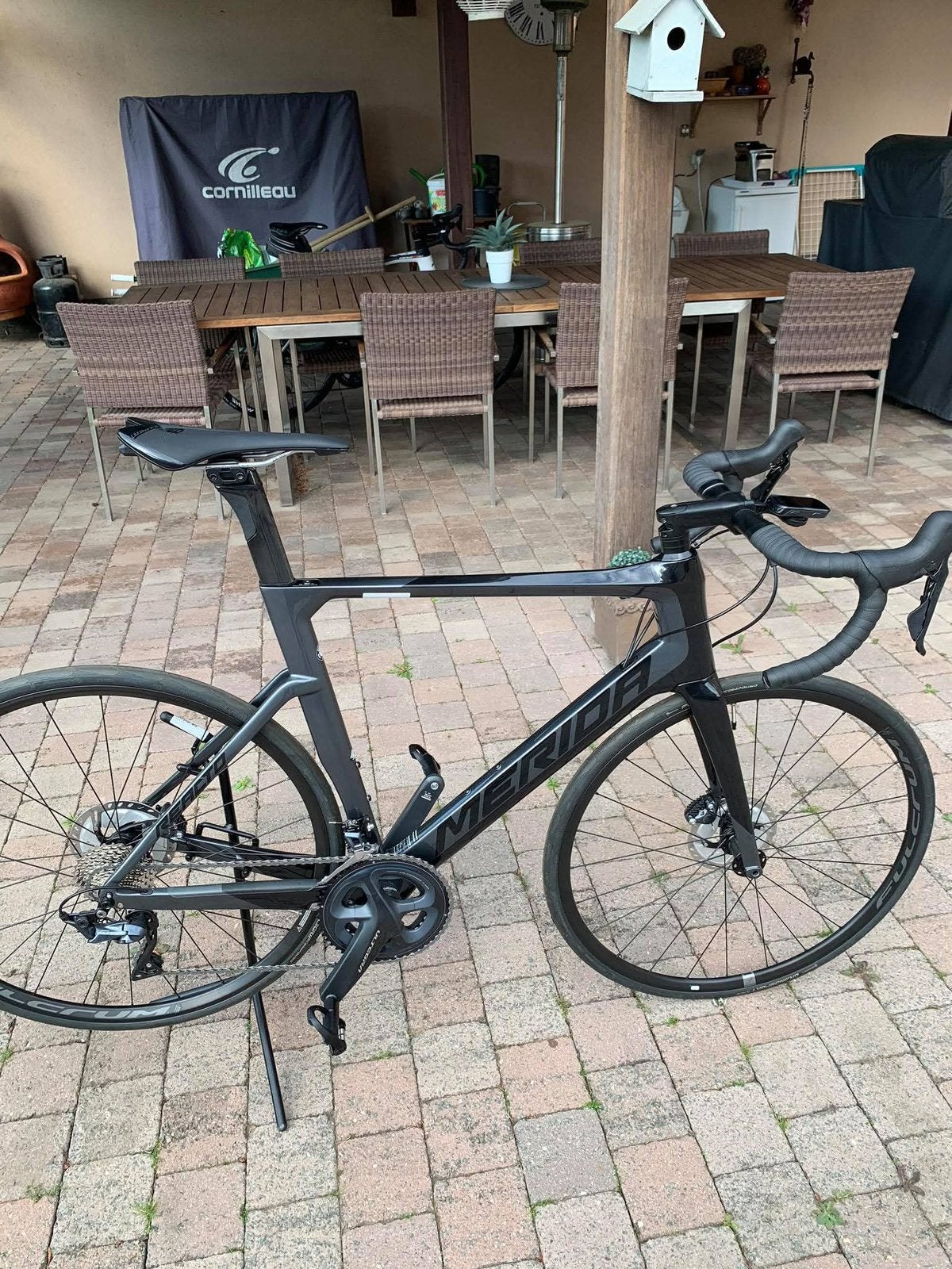 Racefiets Merida Reacto Disc, Fietsen en Brommers, Fietsen | Racefietsen, Gebruikt, Carbon, Heren, Schijfrem