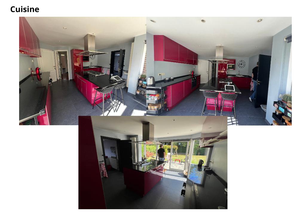 Cuisine avec électros à vendre et démonter, Huis en Inrichting, Ophalen, Gebruikt, Met kookeiland, Composiet