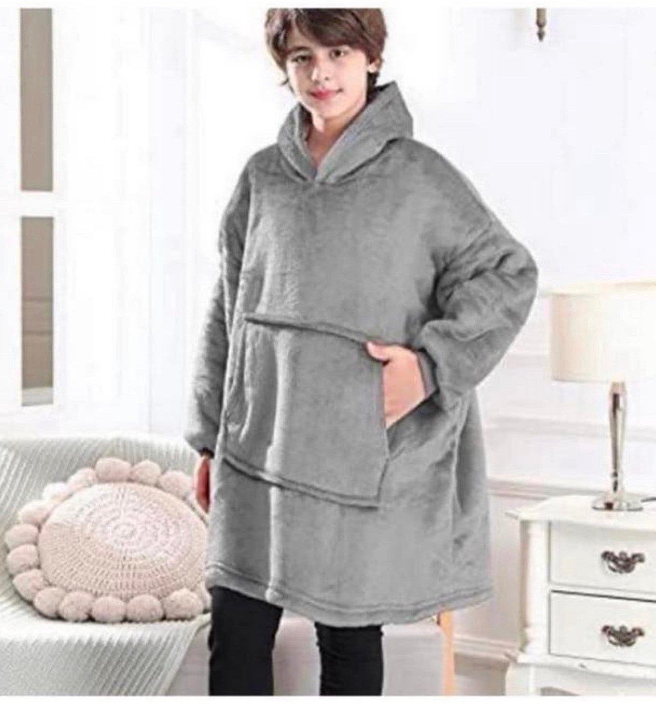 Couverture à capuche Lushforest, grise, polaire, Snuggle, Vêtements | Femmes, Enlèvement ou Envoi, Neuf, Gris