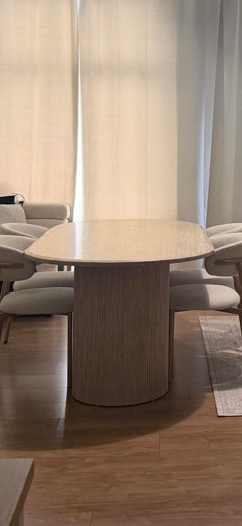 Table travertin a venir chercher aujourd’hui, Maison & Meubles, Enlèvement, Comme neuf