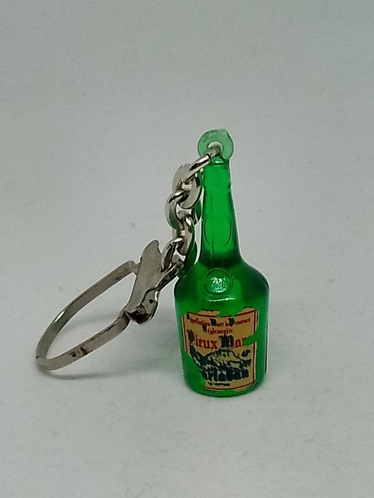 Vintage Sleutelhanger Mini Flesje Likeur / Vieux Marc Garla, Verzamelen, Ophalen of Verzenden, Gebruikt, Overige typen