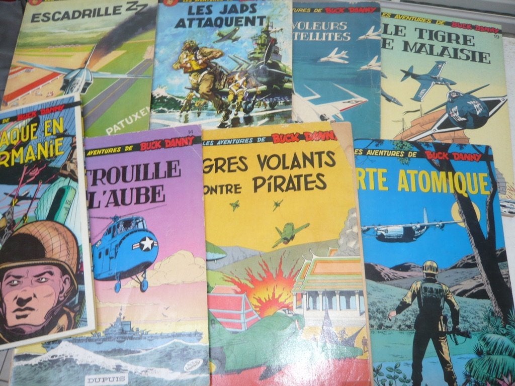 8 BD de Buck Danny, Livres, Enlèvement ou Envoi, Utilisé