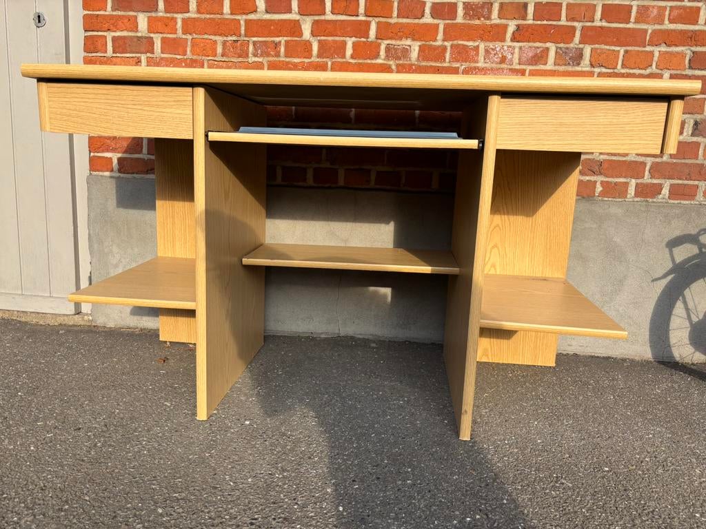 Bureau, Huis en Inrichting, Bureaus, Ophalen, Gebruikt, Schoolbureau, Bruin