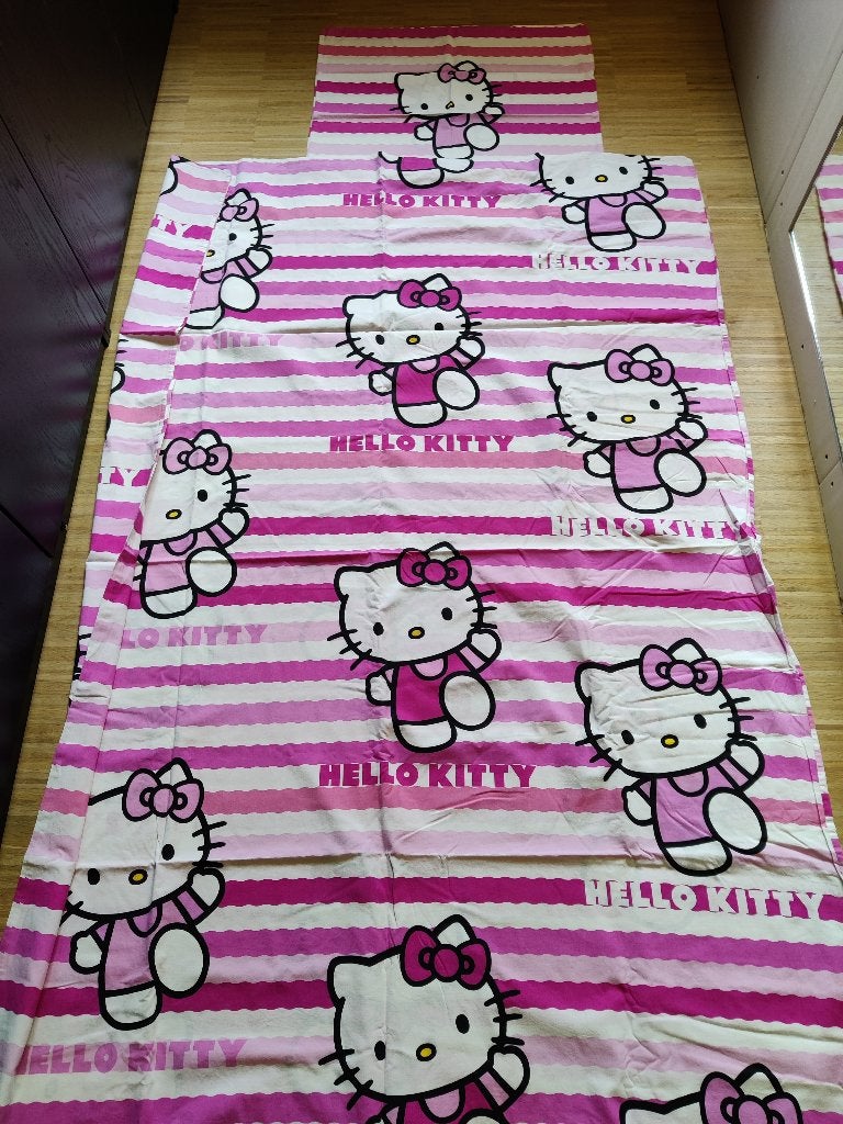 dekbedovertrek hello kitty, Gebruikt, Overige merken, Ophalen of Verzenden, Meerkleurig