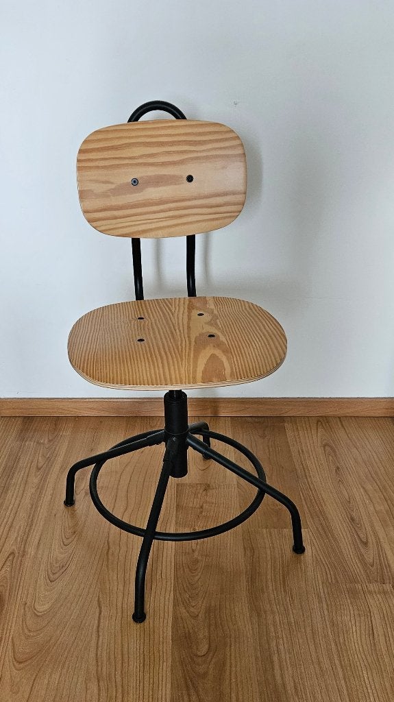 Bureaustoel Kullaberg hout, Ophalen, Gebruikt, Bureaustoel