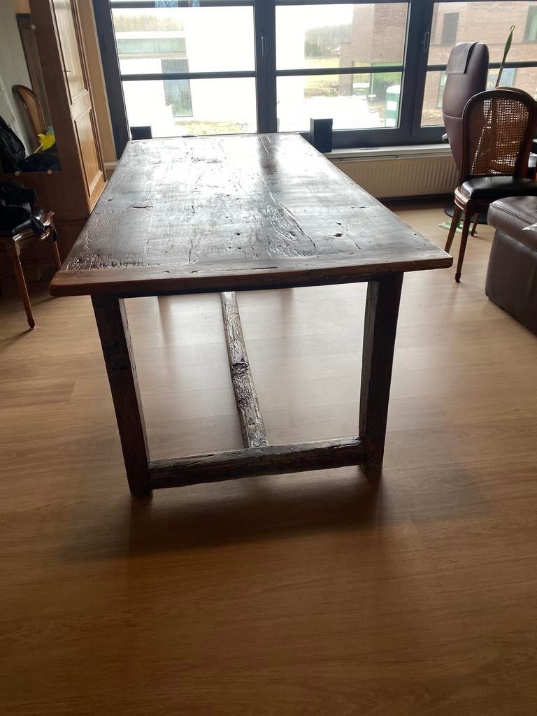 Table en bois massif - Style ferme/campagne, Maison & Meubles, Tables | Tables à manger, Enlèvement, Utilisé