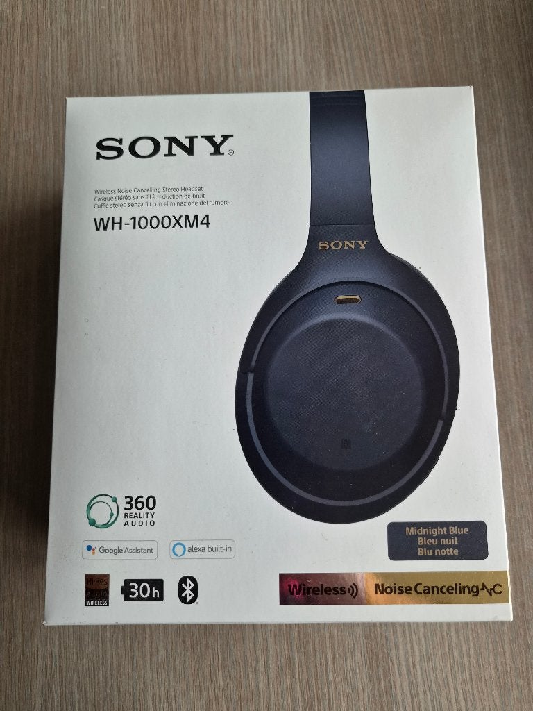 SONY WH1000XM4 Over-ear Draadloze hoofdtelefoon, Bluetooth, Comme neuf, Enlèvement, Bleu