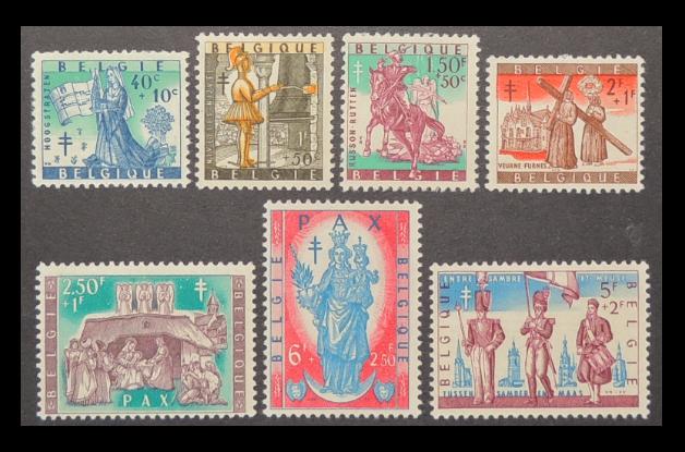 Timbres 1076/81 Culturelle Chefs-d'œuvre dans musées Belges, Envoi, Timbre-poste, Neuf