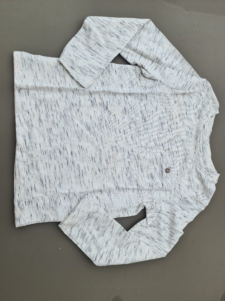 wit gespikkelde longsleef, longsleeve, CA, 116, Kinderen en Baby's, Kinderkleding | Maat 116, Ophalen, Zo goed als nieuw