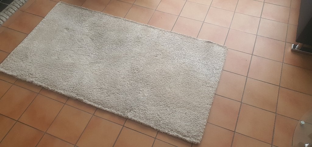 Tapis beige 80 x 150 cm., Modern, klassiek, gezellig, 100 à 150 cm, Enlèvement ou Envoi, Beige