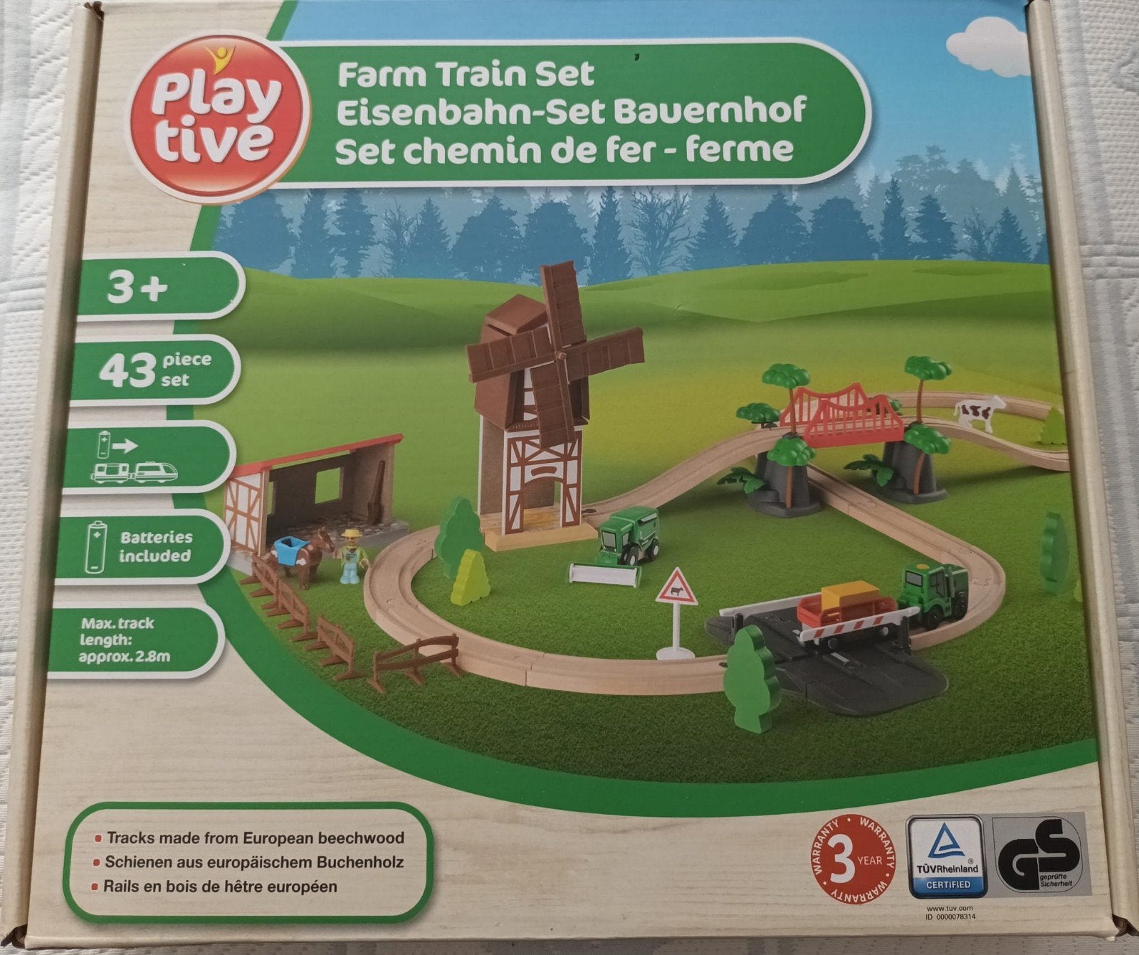 houten treinset, Ophalen, Nieuw