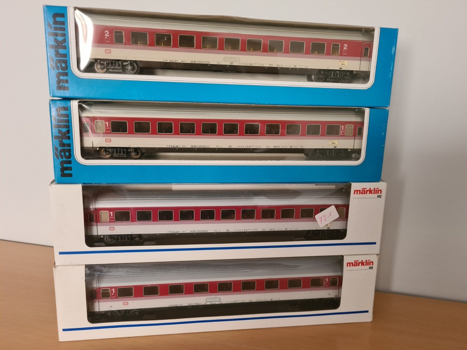 Chariots Märklin DB 4226 4227 4248 en carton, Enlèvement ou Envoi, Courant alternatif, Wagon, Utilisé