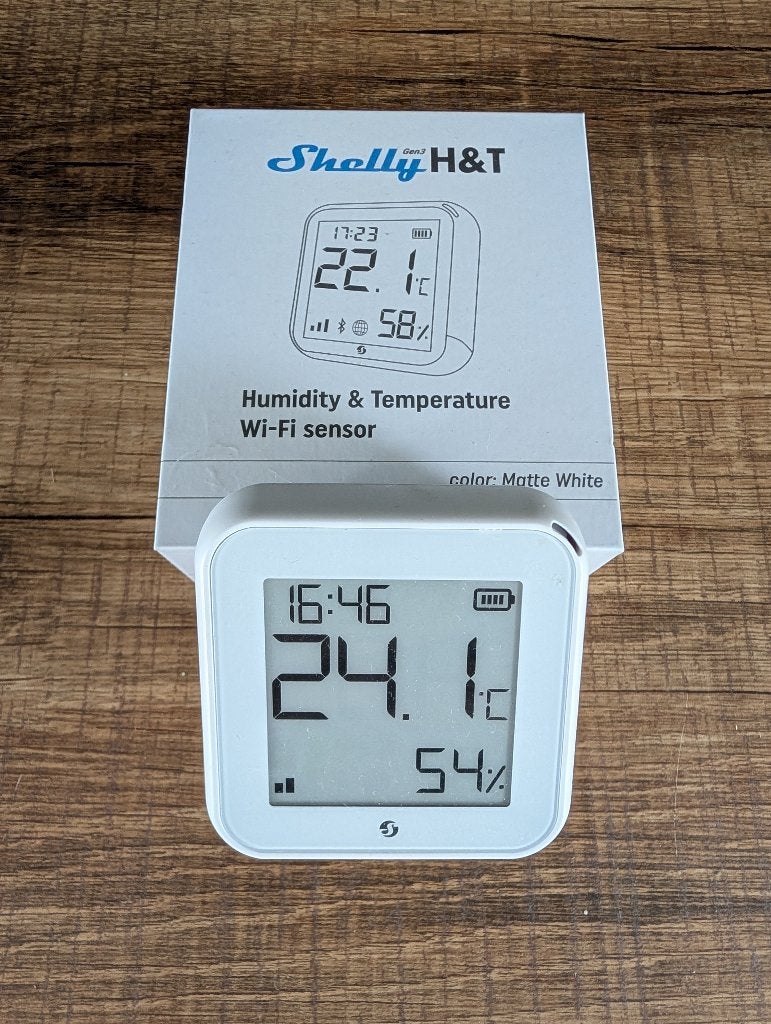 Capteur de température et d'humidité Wi-Fi - Shelly H&T Gen3, Bricolage & Construction, Thermostats, Enlèvement ou Envoi, Thermostat intelligent