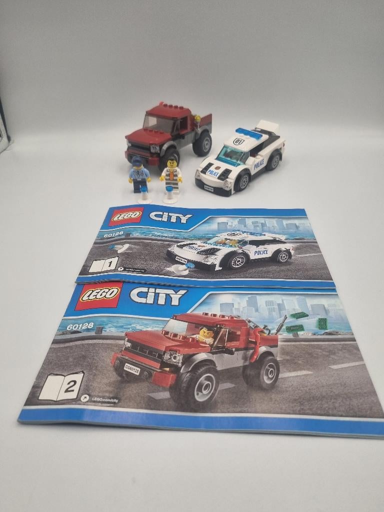 Lego City 60128 Police Pursuit, Ophalen, Zo goed als nieuw, Complete set, Lego